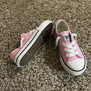 Girl pink slip ons- no tie elastic